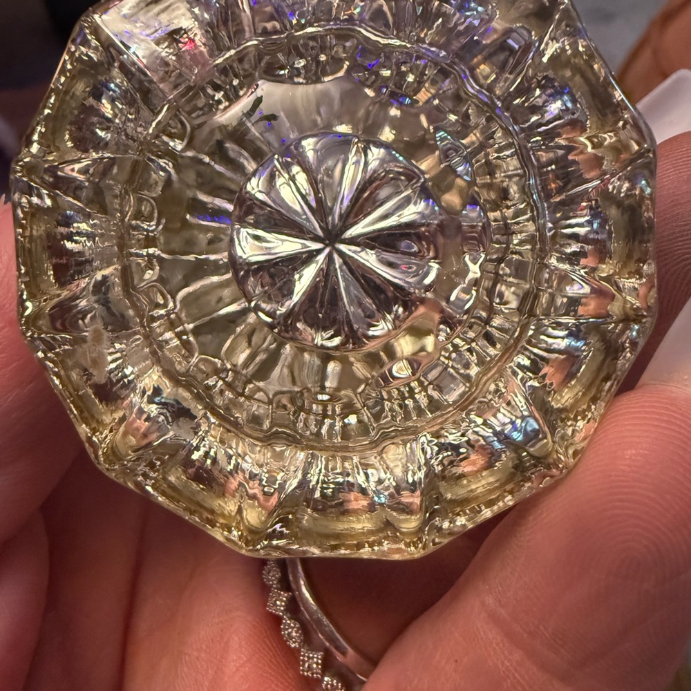 Vintage Gold Glass Dish